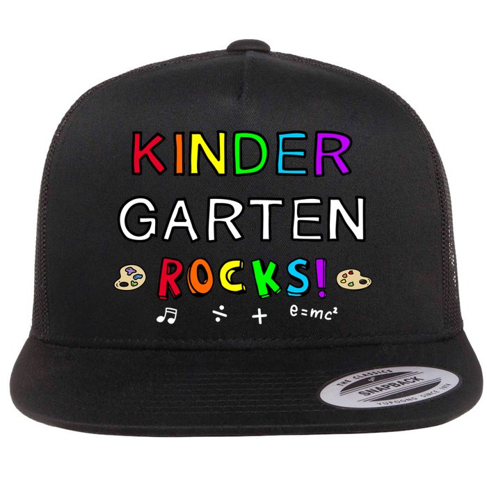 Kindergarten Rocks Flat Bill Trucker Hat