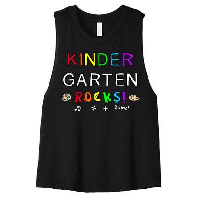 Kindergarten Rocks Women's Racerback Cropped Tank