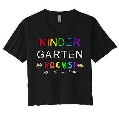 Kindergarten Rocks Women's Crop Top Tee