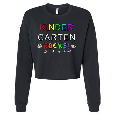 Kindergarten Rocks Cropped Pullover Crew