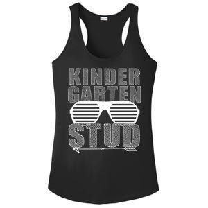 Kindergarten Stud Funny School Ladies PosiCharge Competitor Racerback Tank