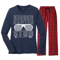 Kindergarten Stud Funny School Women's Long Sleeve Flannel Pajama Set 