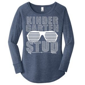 Kindergarten Stud Funny School Women's Perfect Tri Tunic Long Sleeve Shirt