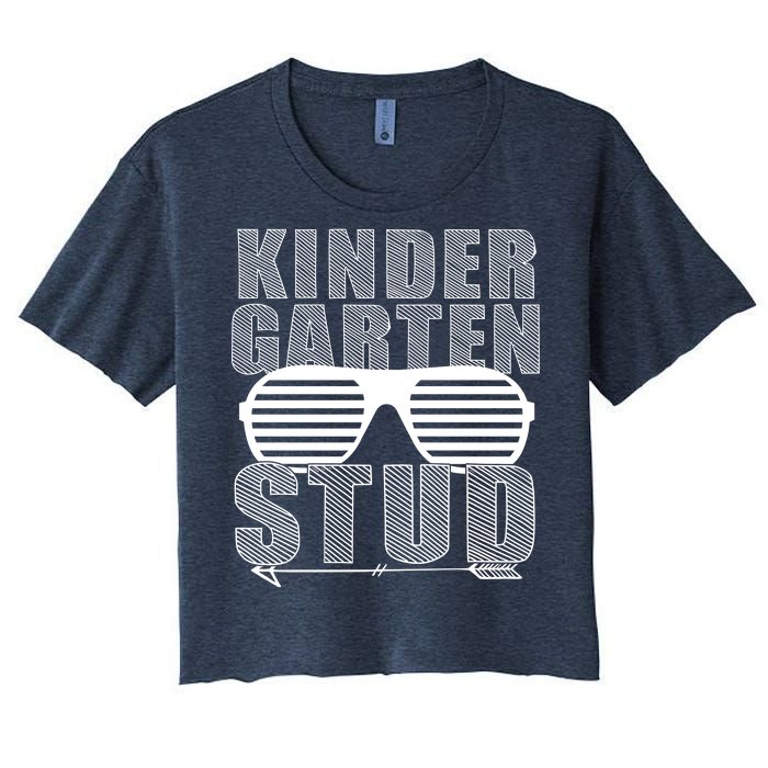 Kindergarten Stud Funny School Women's Crop Top Tee