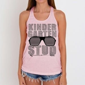 Kindergarten Stud Funny School Women's Knotted Racerback Tank