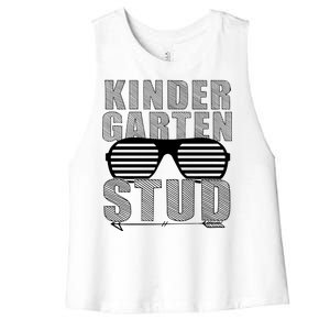 Kindergarten Stud Funny School Women's Racerback Cropped Tank