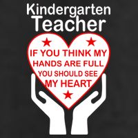 Kindergarten Teacher See My Heart 7 Panel Mesh Trucker Snapback Hat