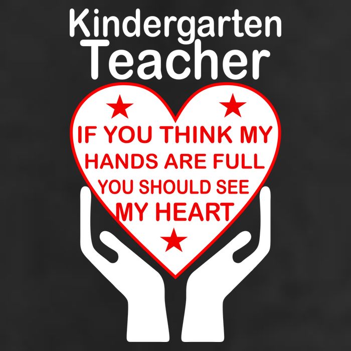 Kindergarten Teacher See My Heart 7 Panel Mesh Trucker Snapback Hat