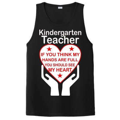 Kindergarten Teacher See My Heart PosiCharge Competitor Tank