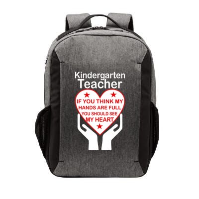 Kindergarten Teacher See My Heart Vector Backpack