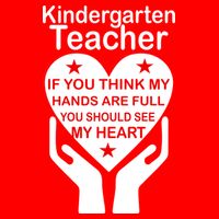 Kindergarten Teacher See My Heart 16 in Basic Backpack