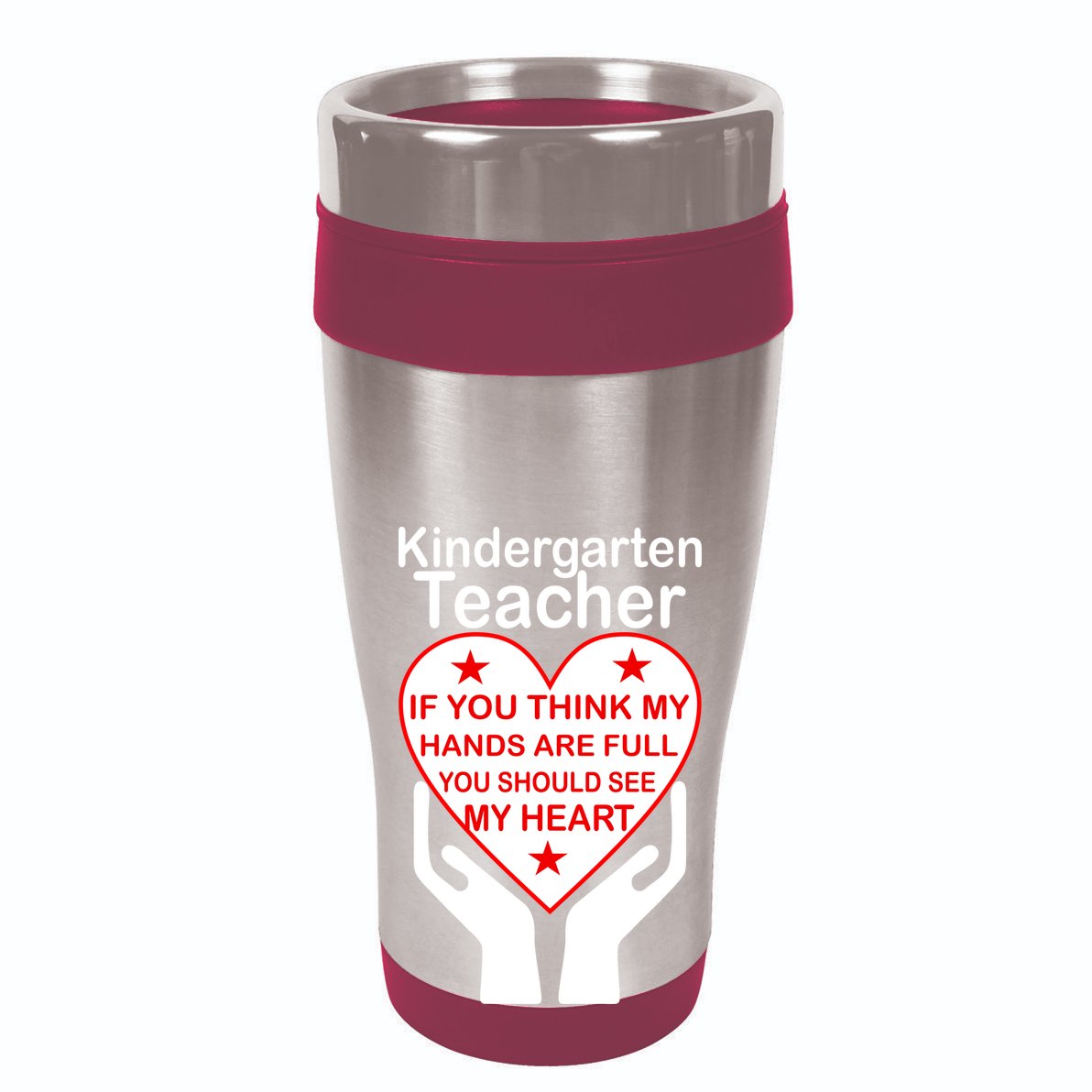 Kindergarten Teacher See My Heart 25L Jumbo Tote