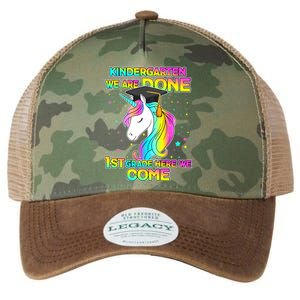 Kindergarten We Are Done 1st Grade Here We Come Legacy Tie Dye Trucker Hat