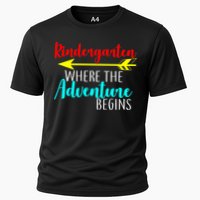 Kindergarten Where The Adventure Begins Cooling Performance Crew T-Shirt
