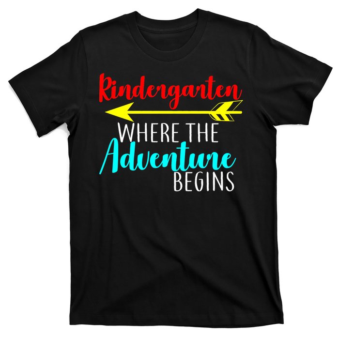 Kindergarten Where The Adventure Begins T-Shirt