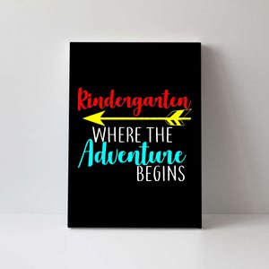 Kindergarten Where The Adventure Begins Canvas