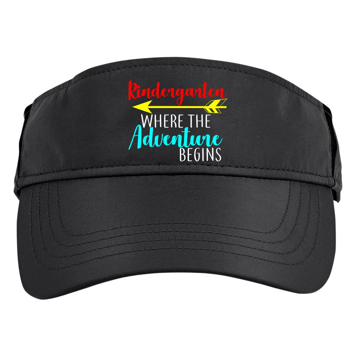 Kindergarten Where The Adventure Begins Adult Drive Performance Visor