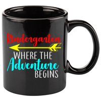 Kindergarten Where The Adventure Begins 11oz C Handle Ceramic Mug