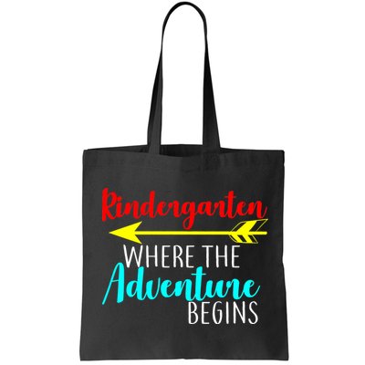 Kindergarten Where The Adventure Begins Bag