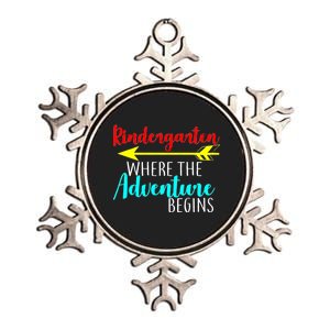 Kindergarten Where The Adventure Begins Metallic Star Ornament