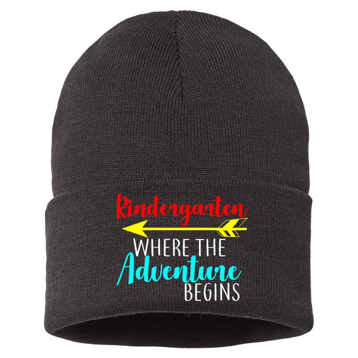 Kindergarten Where The Adventure Begins Sustainable Knit Beanie