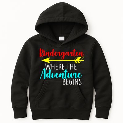 Kindergarten Where The Adventure Begins Kids Hoodie