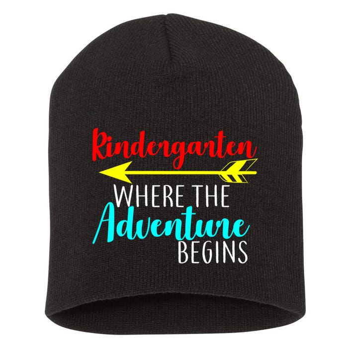 Kindergarten Where The Adventure Begins Short Acrylic Beanie