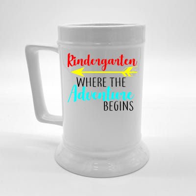 Kindergarten Where The Adventure Begins Beer Stein