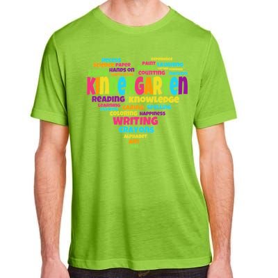 Kindergarten Word Marks Heart Adult ChromaSoft Performance T-Shirt