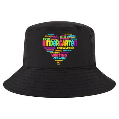 Kindergarten Word Marks Heart Cool Comfort Performance Bucket Hat