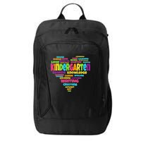 Kindergarten Word Marks Heart City Backpack