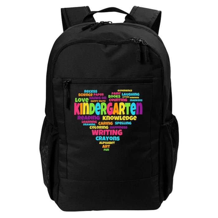 Kindergarten Word Marks Heart Daily Commute Backpack