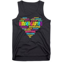 Kindergarten Word Marks Heart Tank Top