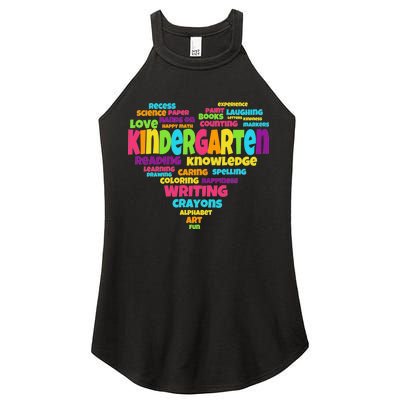 Kindergarten Word Marks Heart Women's Perfect Tri Rocker Tank