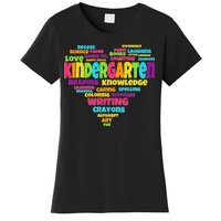 Kindergarten Word Marks Heart Women's T-Shirt