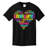 Kindergarten Word Marks Heart Kids T-Shirt