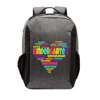 Kindergarten Word Marks Heart Vector Backpack