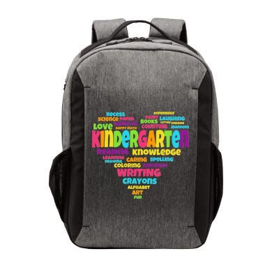 Kindergarten Word Marks Heart Vector Backpack