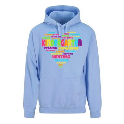 Kindergarten Word Marks Heart Unisex Surf Hoodie