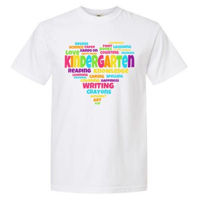 Kindergarten Word Marks Heart Garment-Dyed Heavyweight T-Shirt