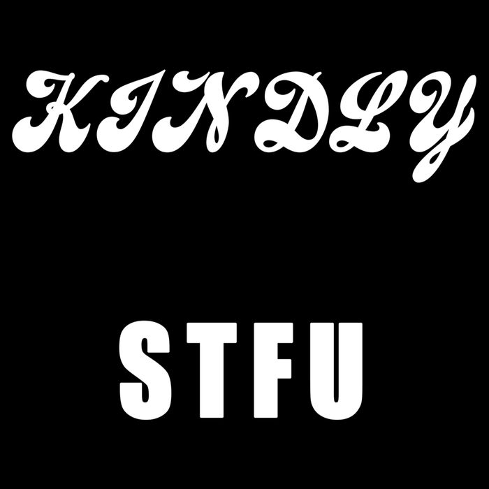 Kindly STFU Funny Offensive Sayings Poster