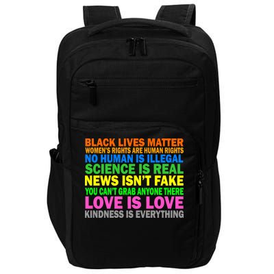 Kindness Is Everything Love Is Love Impact Tech Backpack