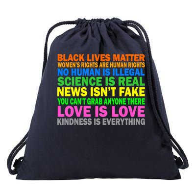 Kindness Is Everything Love Is Love Drawstring Bag