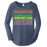 Kindness Is Everything Love Is Love Women's Perfect Tri Tunic Long Sleeve Shirt