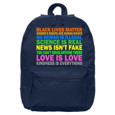 Kindness Is Everything Love Is Love 16 in Basic Backpack