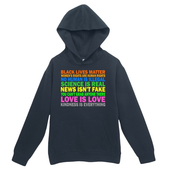 Kindness Is Everything Love Is Love Urban Pullover Hoodie