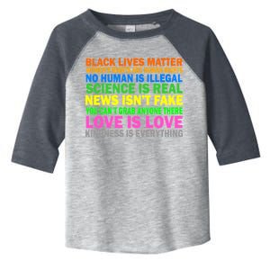 Kindness Is Everything Love Is Love Toddler Fine Jersey T-Shirt