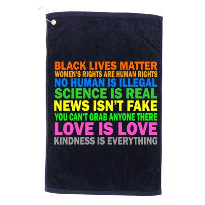 Kindness Is Everything Love Is Love Platinum Collection Golf Towel