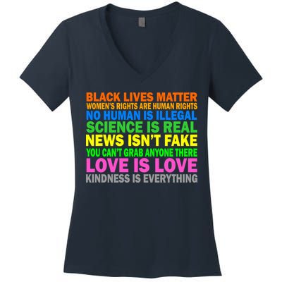 Kindness Is Everything Love Is Love Women's V-Neck T-Shirt