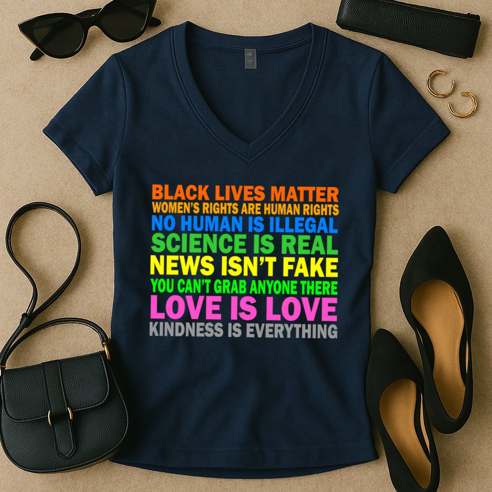 Kindness Is Everything Love Is Love Women's V-Neck T-Shirt